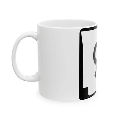 Arkansas 9S (Arkansas) (Road Sign) White Coffee Mug - Go Mug Yourself