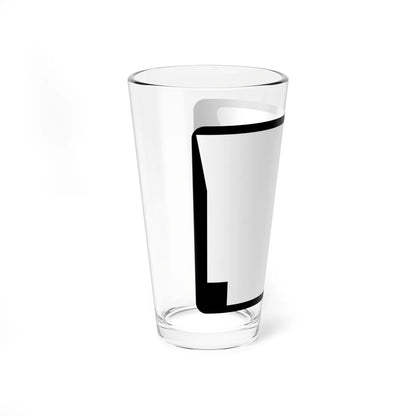 Arkansas blank wide (Arkansas) (Road Sign) Pint Glass 16oz - Go Mug Yourself