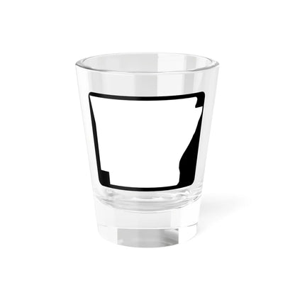 Arkansas blank wide (Arkansas) (Road Sign) Shot Glass 1.5oz 1.5oz - Go Mug Yourself