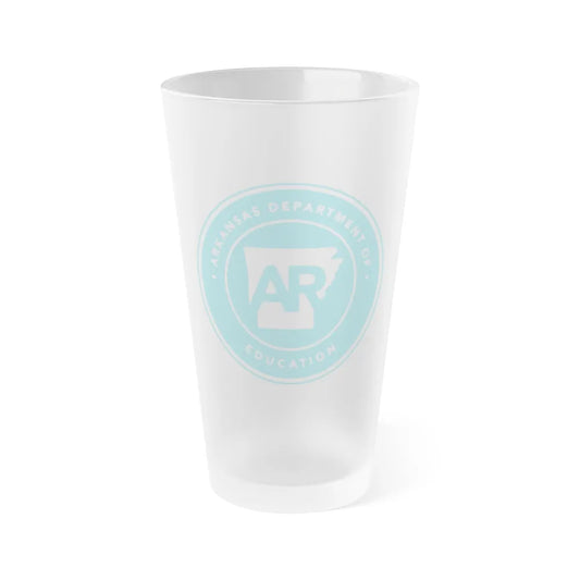 Arkansas Department of Education - Frosted Pint Glass 16oz-16oz-Frosted-Go Mug Yourself