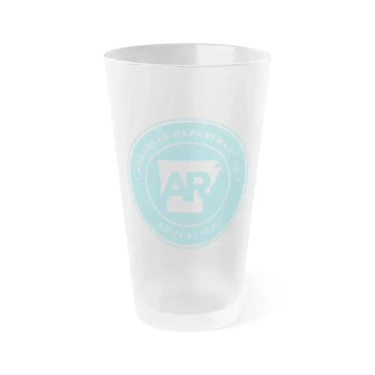 Arkansas Department of Education - Frosted Pint Glass 16oz 16oz Frosted - Go Mug Yourself