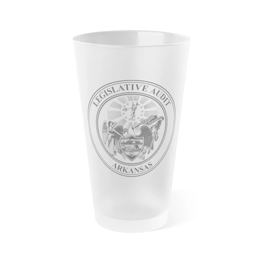 Arkansas Legislative Audit - Frosted Pint Glass 16oz-16oz-Frosted-Go Mug Yourself