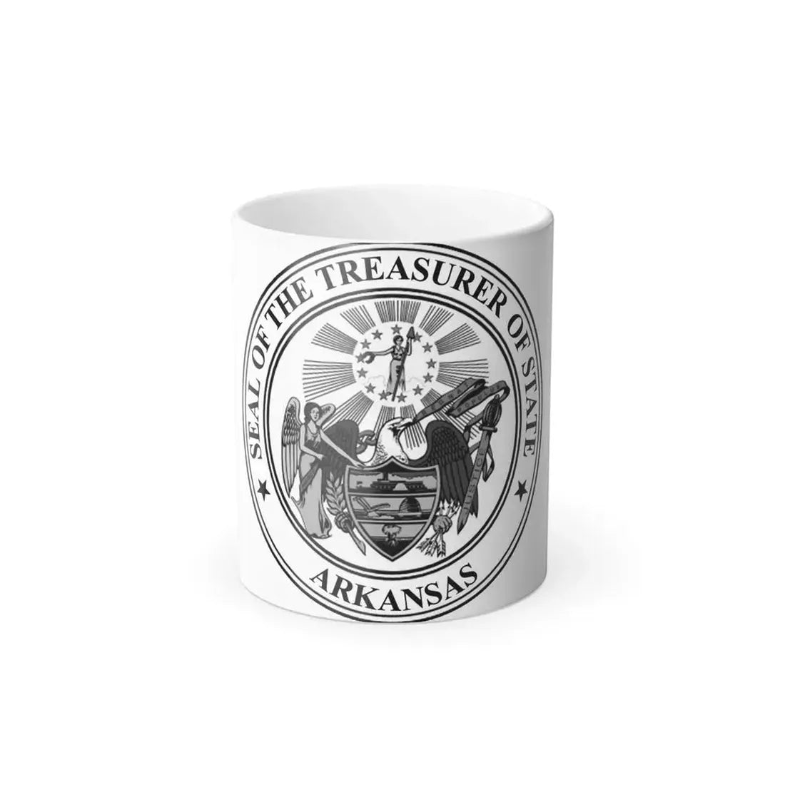 Arkansas Treasurer Seal - Color Changing Coffee Mug 11oz - Go Mug Yourself
