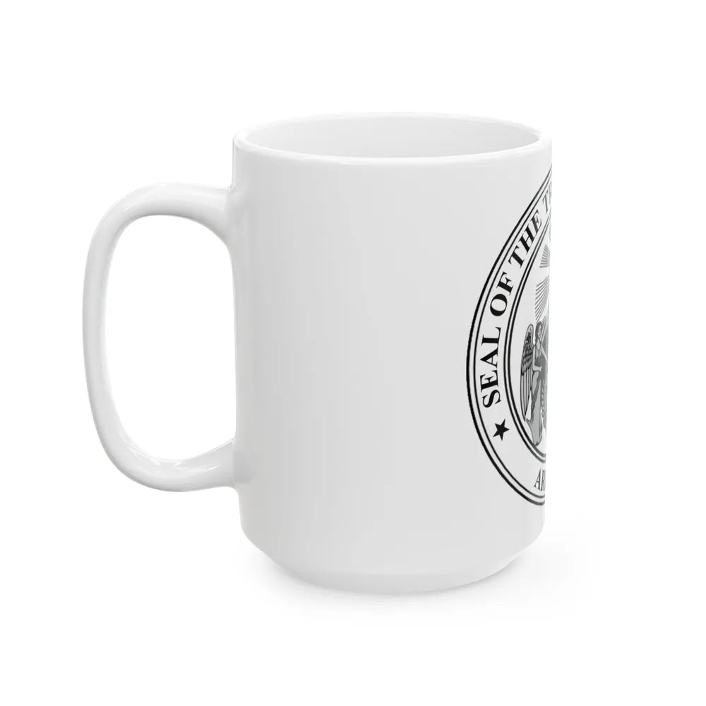 Arkansas Treasurer Seal - White Coffee Mug-Go Mug Yourself