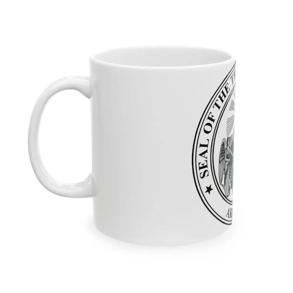 Arkansas Treasurer Seal - White Coffee Mug-Go Mug Yourself