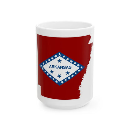 Arkansas WikiProject (United States) White Coffee Mug 15oz - Go Mug Yourself