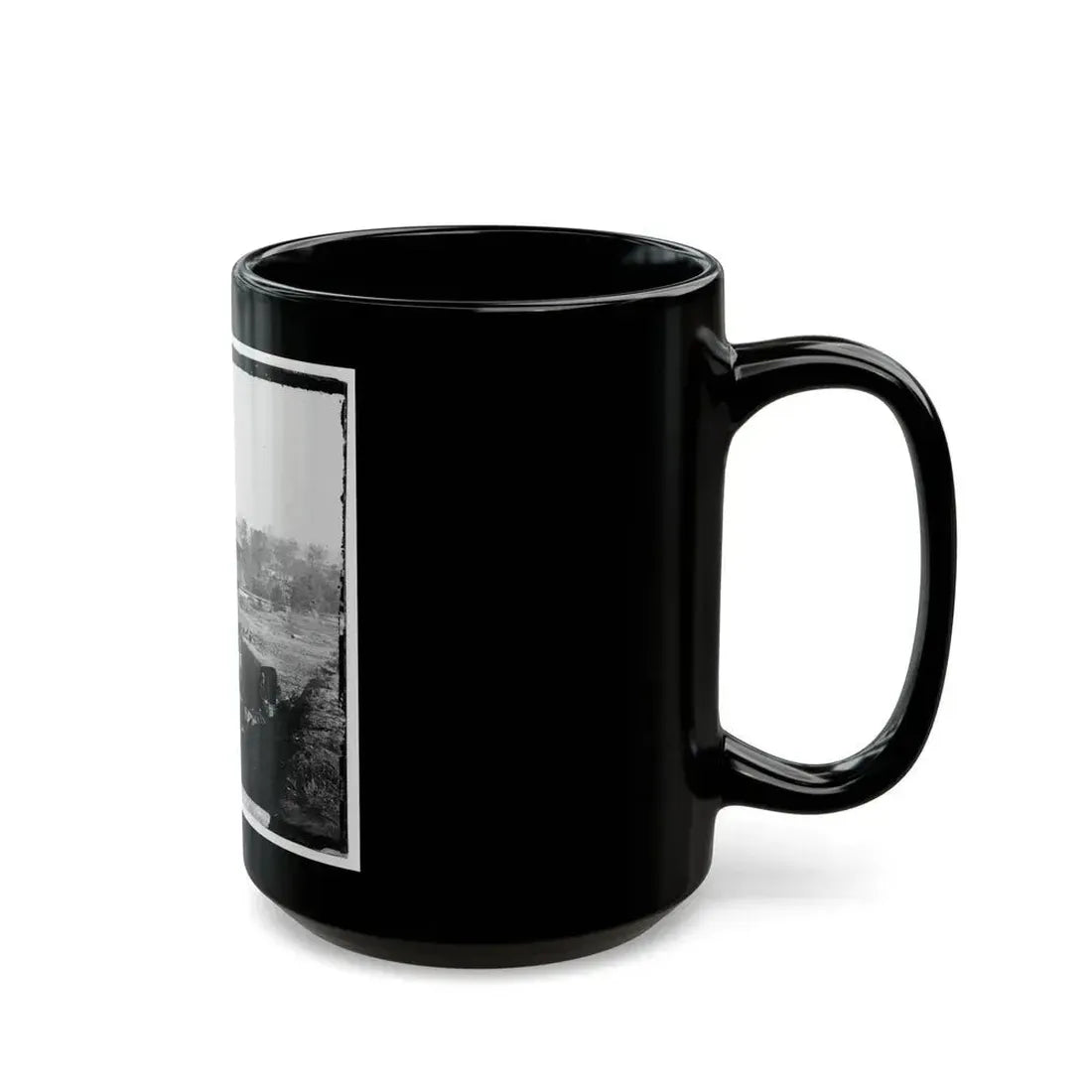 Arlington Heights, Va.  Blockhouse Near Aqueduct Bridge (U.S. Civil War) Black Coffee Mug - Go Mug Yourself