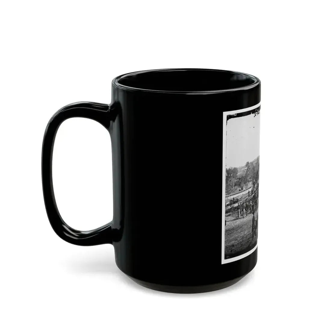 Arlington Heights, Va.  Blockhouse Near Aqueduct Bridge (U.S. Civil War) Black Coffee Mug - Go Mug Yourself