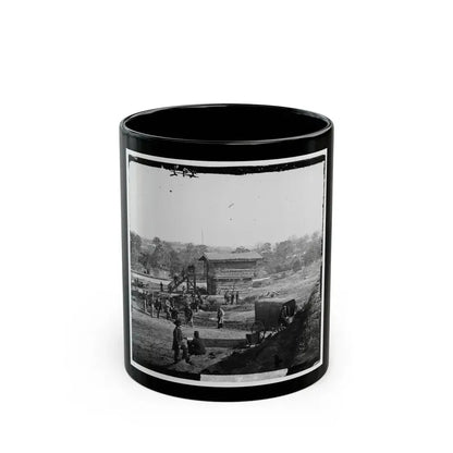 Arlington Heights, Va.  Blockhouse Near Aqueduct Bridge (U.S. Civil War) Black Coffee Mug - Go Mug Yourself