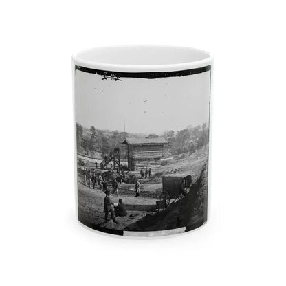 Arlington Heights, Va.  Blockhouse Near Aqueduct Bridge (U.S. Civil War) White Coffee Mug 11oz - Go Mug Yourself