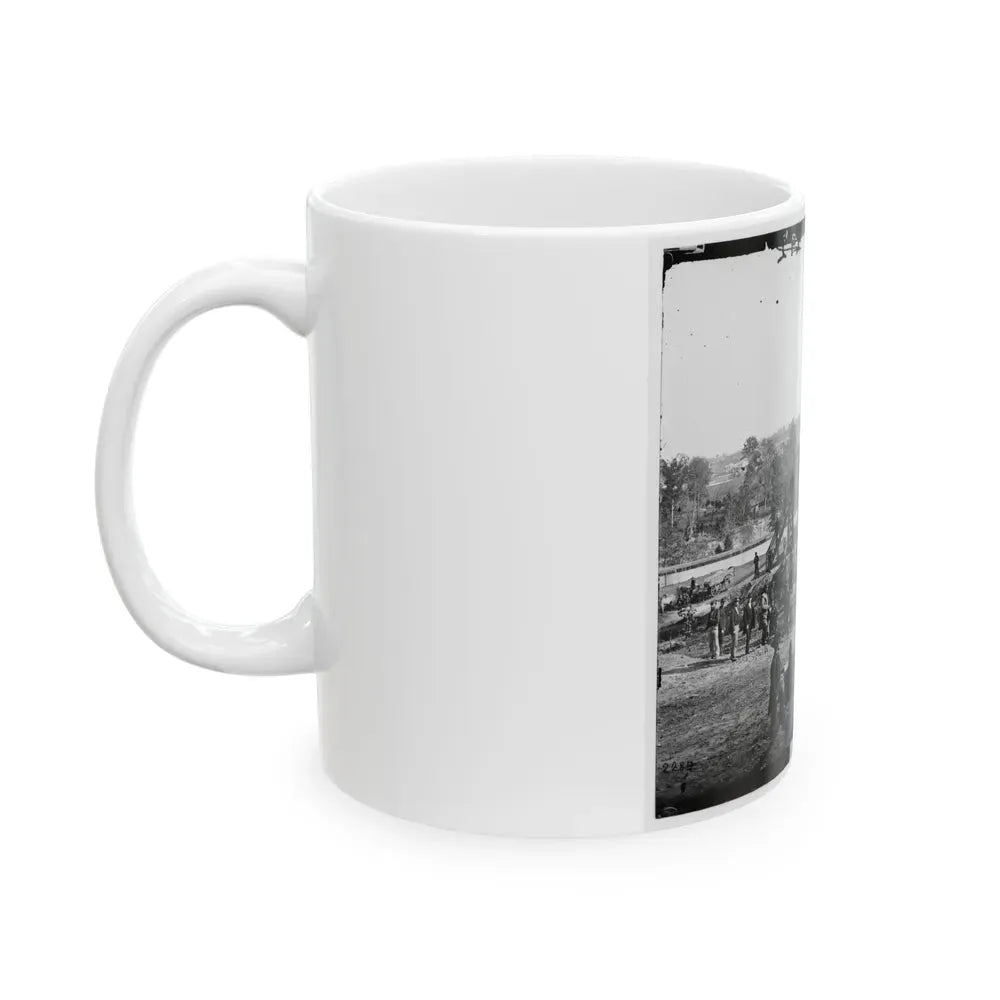 Arlington Heights, Va.  Blockhouse Near Aqueduct Bridge (U.S. Civil War) White Coffee Mug - Go Mug Yourself
