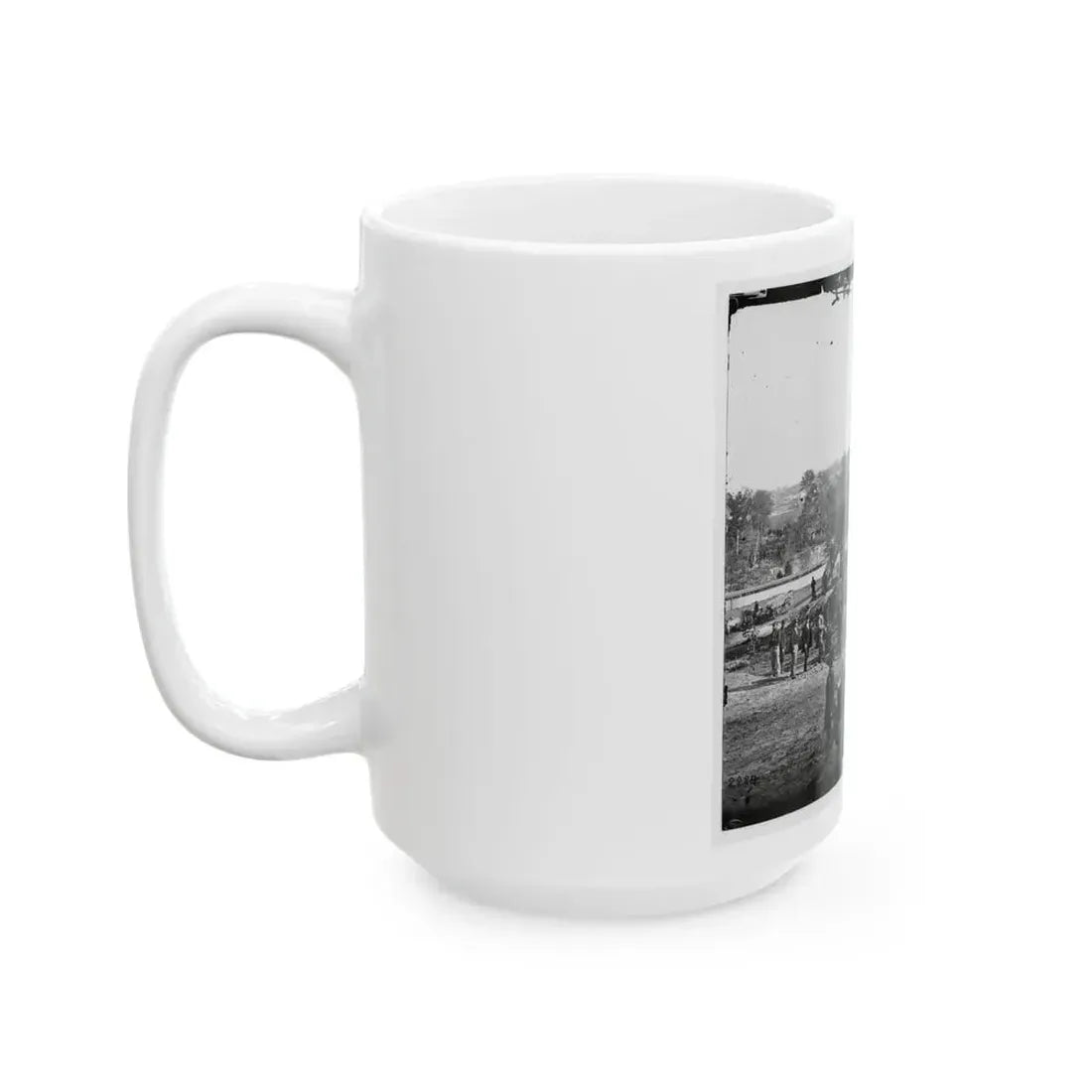 Arlington Heights, Va.  Blockhouse Near Aqueduct Bridge (U.S. Civil War) White Coffee Mug - Go Mug Yourself