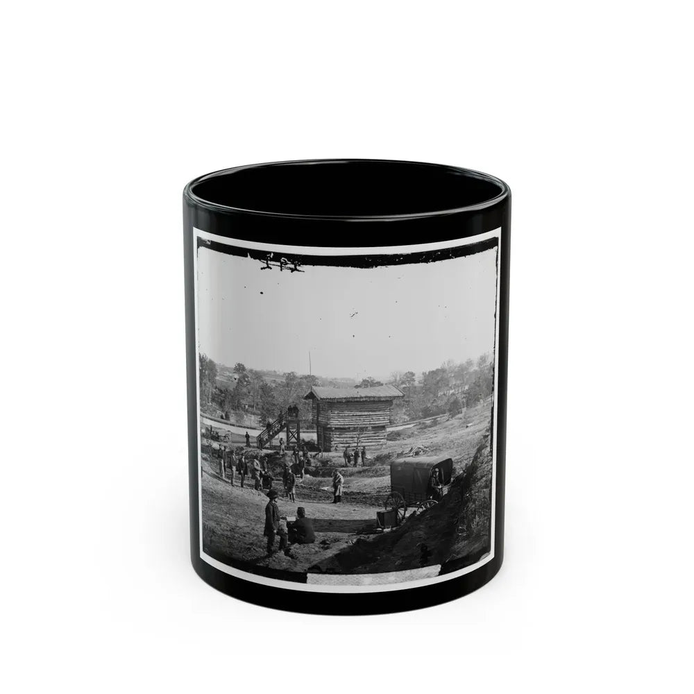 Arlington Heights, Va. Blockhouse Near Aqueduct Bridge (U.S. Civil War) Black Coffee Mug-11oz-Go Mug Yourself