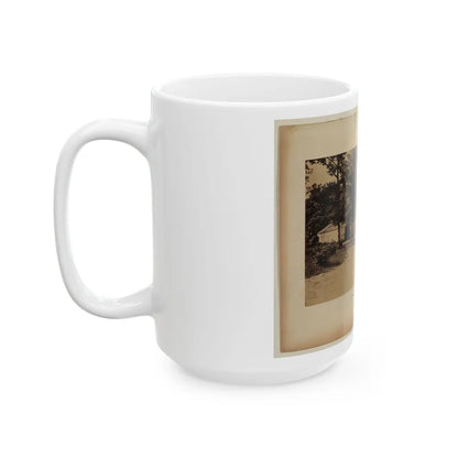 Arlington House, Barns And Soldiers' Barracks, June 29, 1864 (U.S. Civil War) White Coffee Mug-Go Mug Yourself