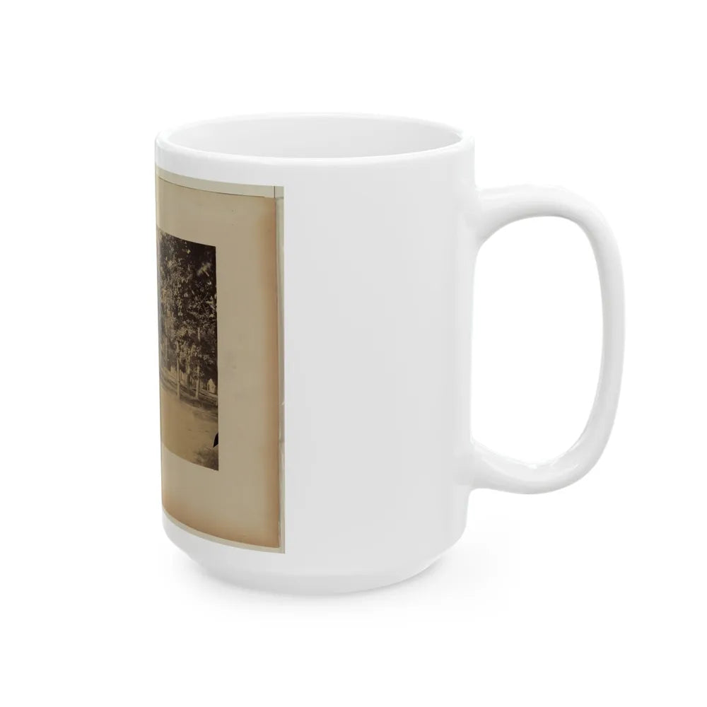 Arlington House, Barns And Soldiers' Barracks, June 29, 1864 (U.S. Civil War) White Coffee Mug-Go Mug Yourself