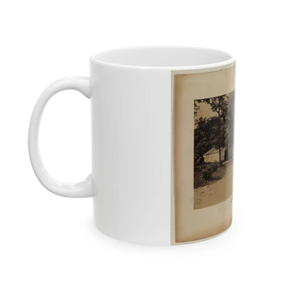 Arlington House, Barns And Soldiers' Barracks, June 29, 1864 (U.S. Civil War) White Coffee Mug-Go Mug Yourself