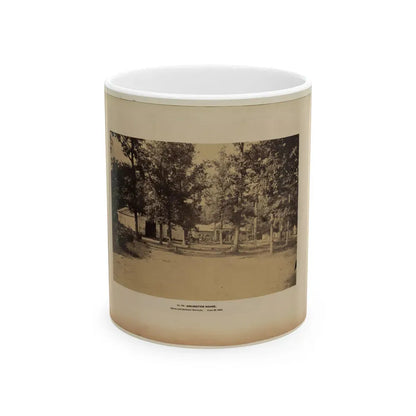 Arlington House, Barns And Soldiers' Barracks, June 29, 1864 (U.S. Civil War) White Coffee Mug 11oz - Go Mug Yourself