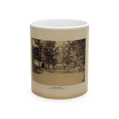 Arlington House, Barns And Soldiers' Barracks, June 29, 1864 (U.S. Civil War) White Coffee Mug 11oz - Go Mug Yourself