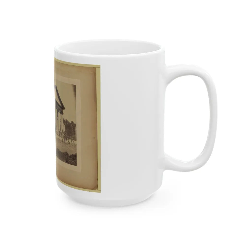 Arlington House, East Front, June 28, 1864 (U.S. Civil War) White Coffee Mug-Go Mug Yourself