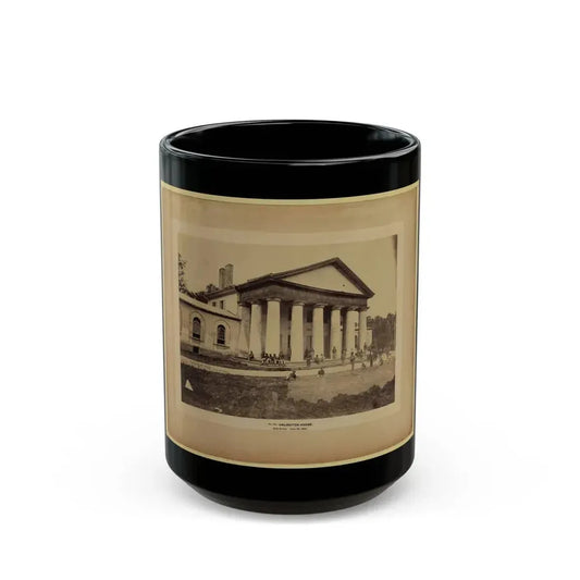 Arlington House, East Front, June 28, 1864 (U.S. Civil War) Black Coffee Mug 15oz - Go Mug Yourself