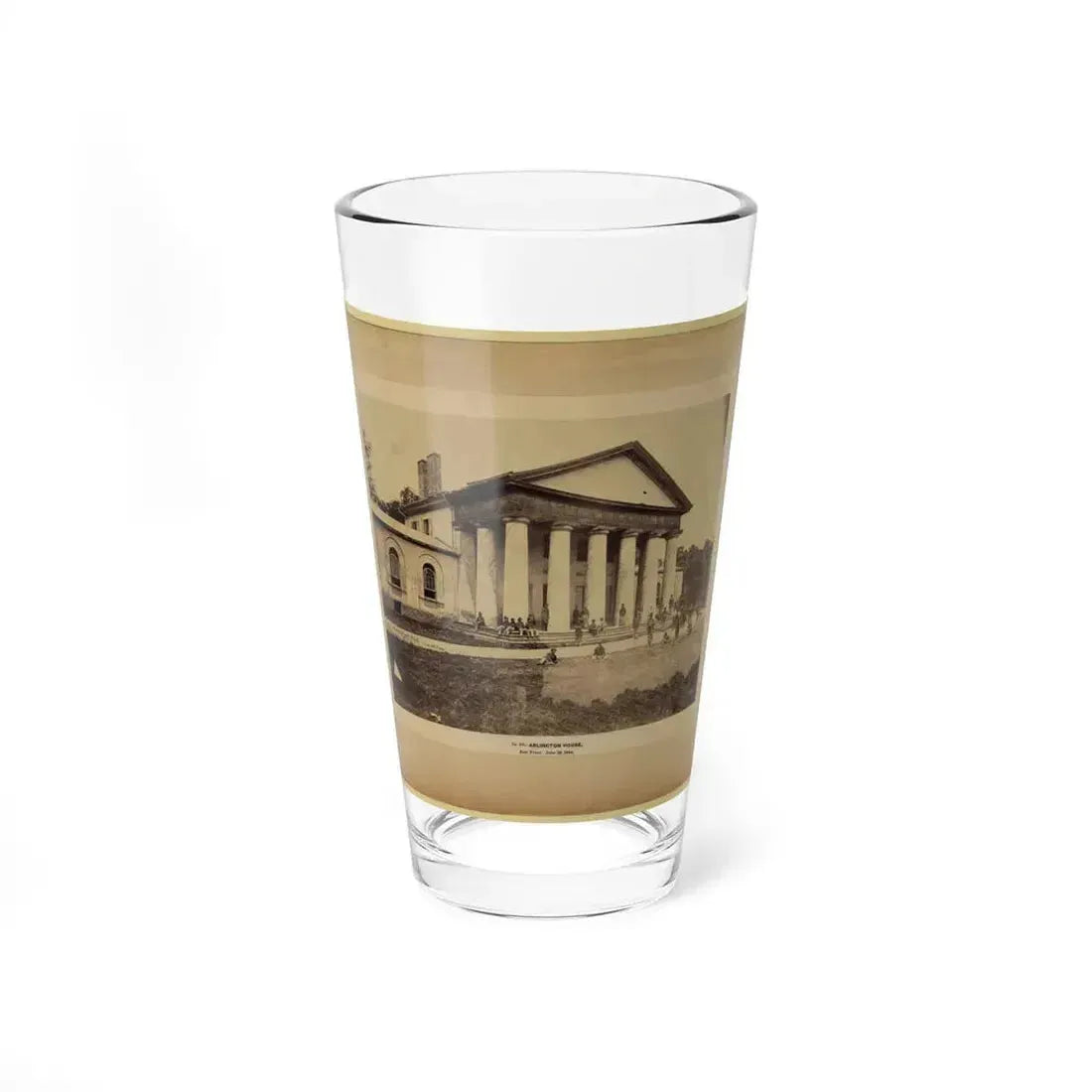 Arlington House, East Front, June 28, 1864 (U.S. Civil War) Pint Glass 16oz 16oz - Go Mug Yourself