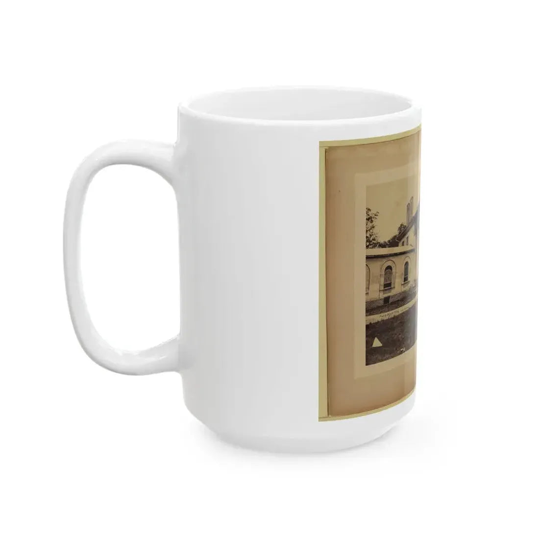 Arlington House, East Front, June 28, 1864 (U.S. Civil War) White Coffee Mug - Go Mug Yourself