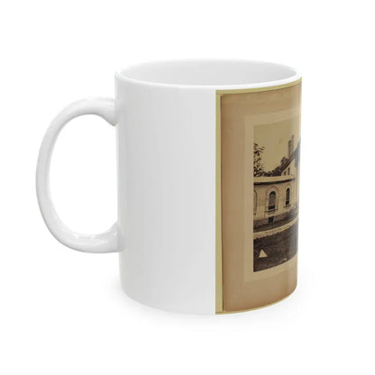 Arlington House, East Front, June 28, 1864 (U.S. Civil War) White Coffee Mug - Go Mug Yourself