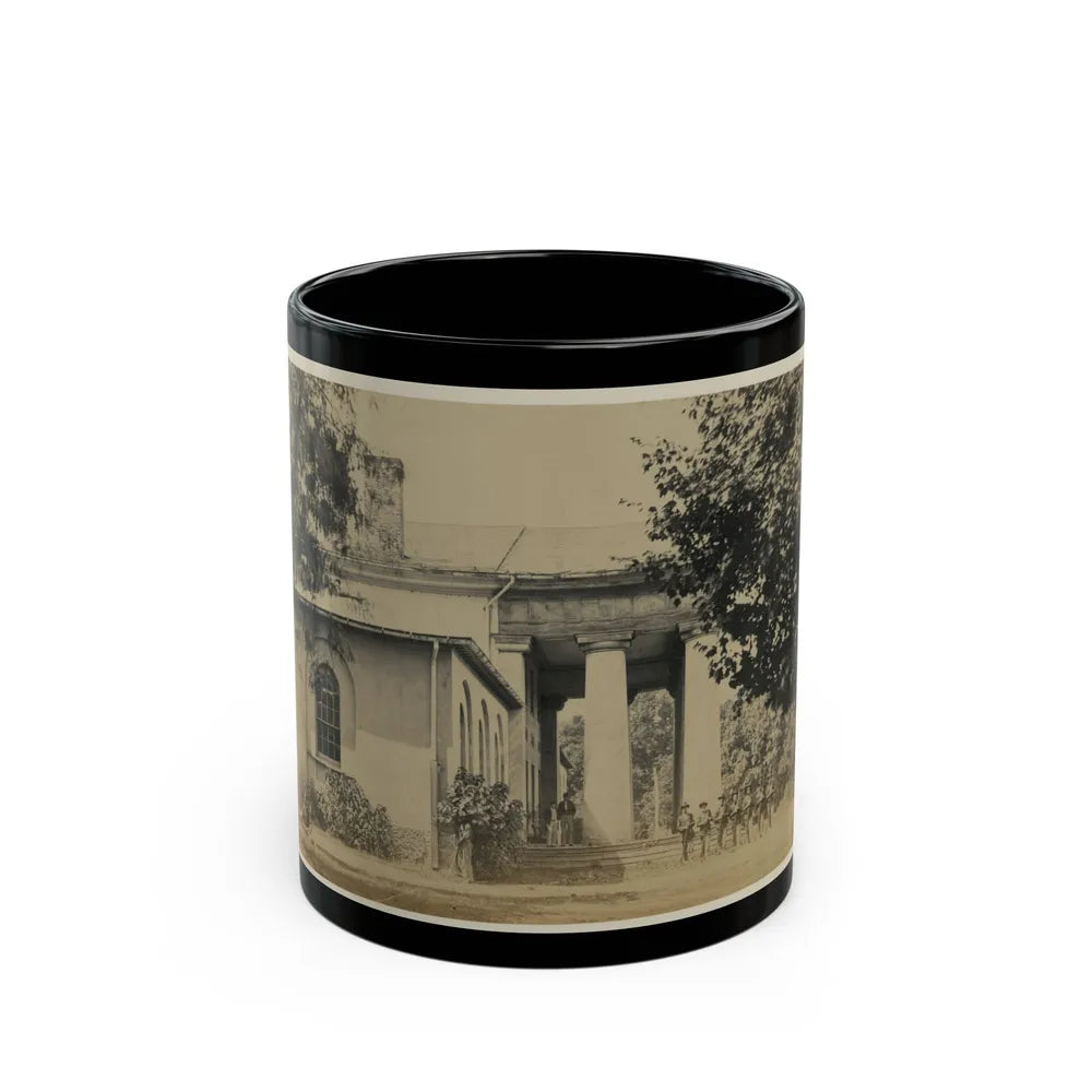 Arlington House, June 29, 1864. Former Residence Of Rebel Gen. Robert E. Lee (U.S. Civil War) Black Coffee Mug-11oz-Go Mug Yourself