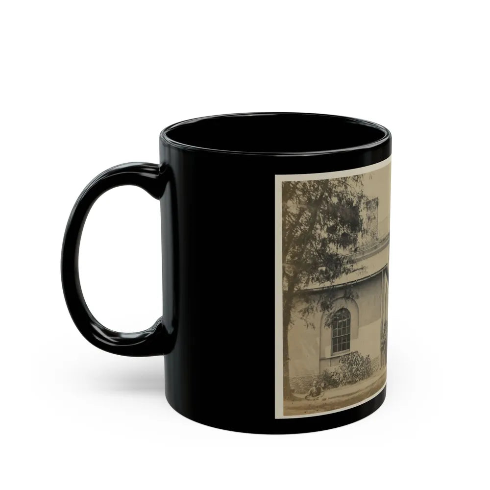 Arlington House, June 29, 1864. Former Residence Of Rebel Gen. Robert E. Lee (U.S. Civil War) Black Coffee Mug-Go Mug Yourself