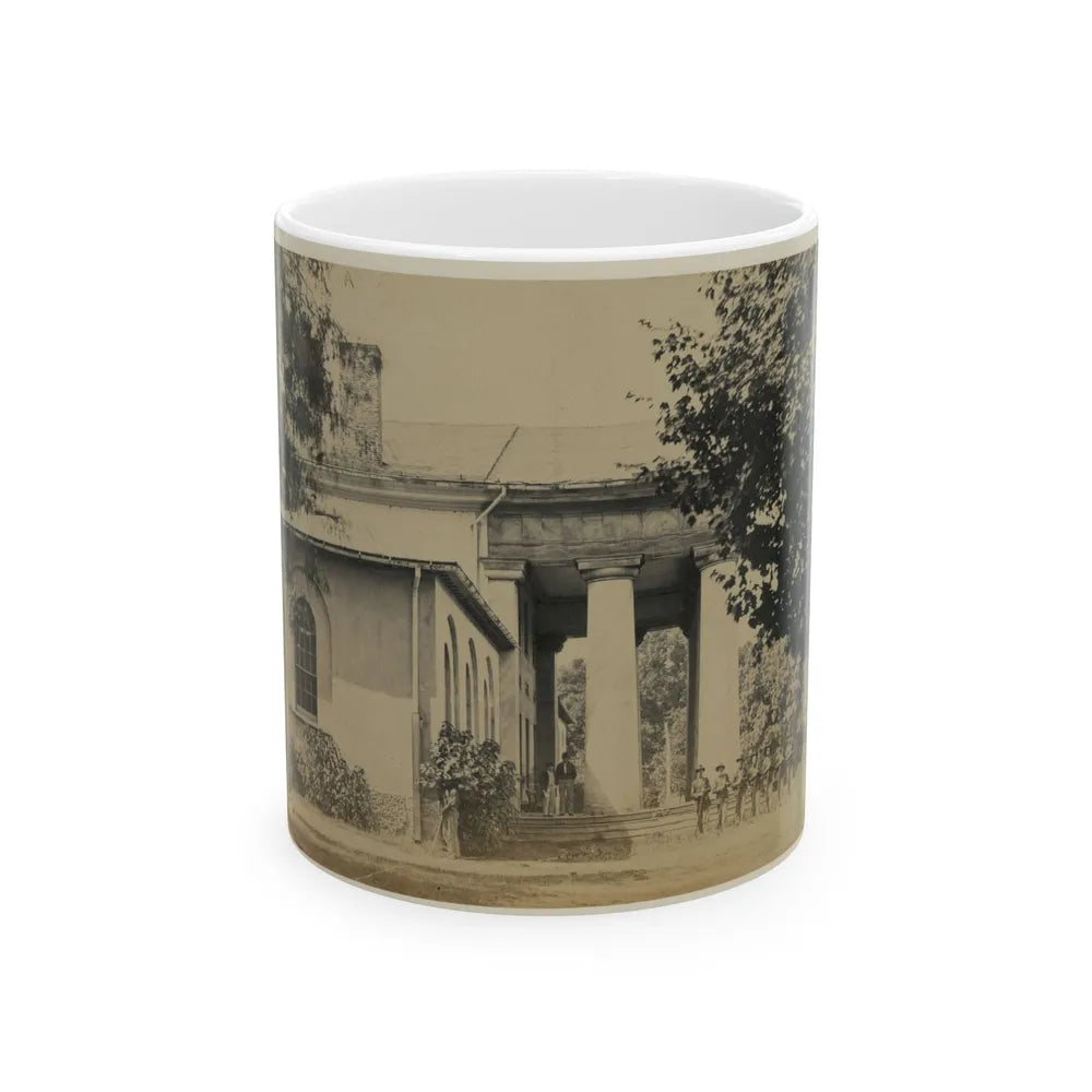 Arlington House, June 29, 1864. Former Residence Of Rebel Gen. Robert E. Lee (U.S. Civil War) White Coffee Mug-11oz-Go Mug Yourself