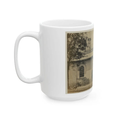 Arlington House, June 29, 1864. Former Residence Of Rebel Gen. Robert E. Lee (U.S. Civil War) White Coffee Mug-Go Mug Yourself