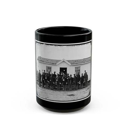 Arlington, Va. Band Of 107th U.S. Colored Infantry At Fort Corcoran (U.S. Civil War) Black Coffee Mug 15oz - Go Mug Yourself