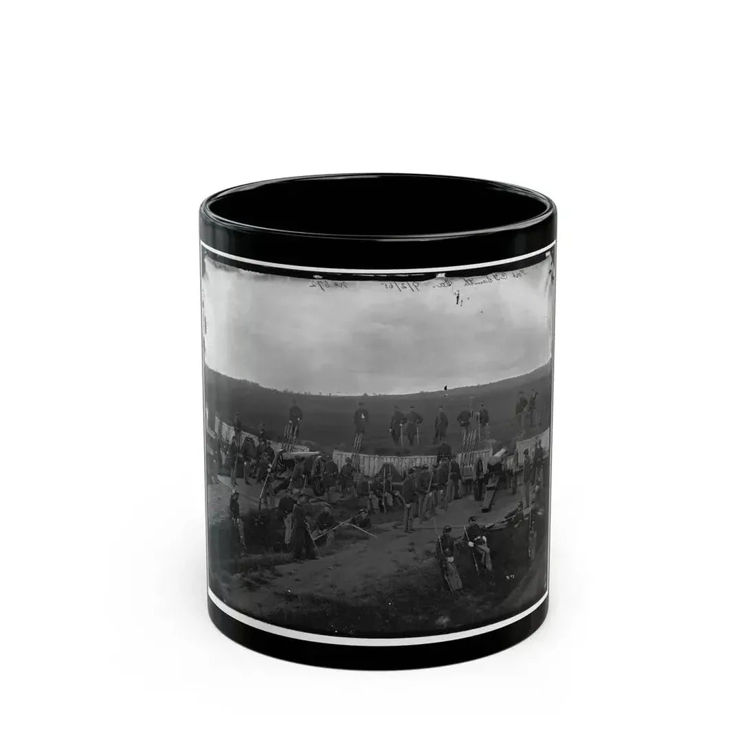 Arlington, Va. Company F, 2d New York Artillery At Fort C.F. Smith (U.S. Civil War) Black Coffee Mug 11oz - Go Mug Yourself