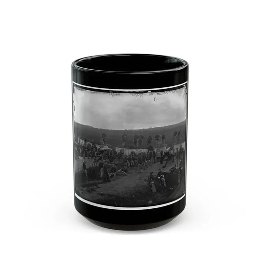 Arlington, Va. Company F, 2d New York Artillery At Fort C.F. Smith (U.S. Civil War) Black Coffee Mug 15oz - Go Mug Yourself