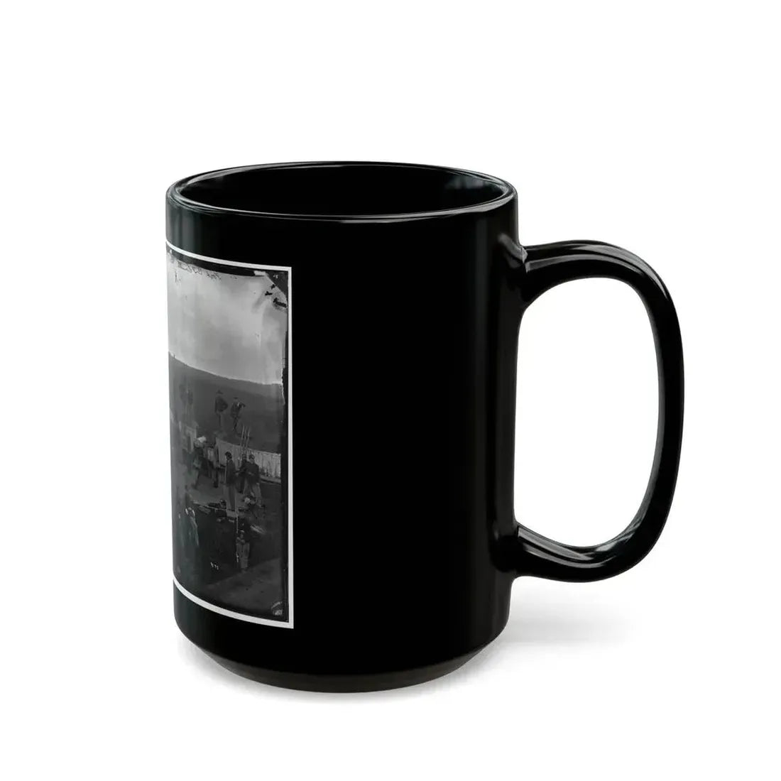 Arlington, Va. Company F, 2d New York Artillery At Fort C.F. Smith (U.S. Civil War) Black Coffee Mug - Go Mug Yourself
