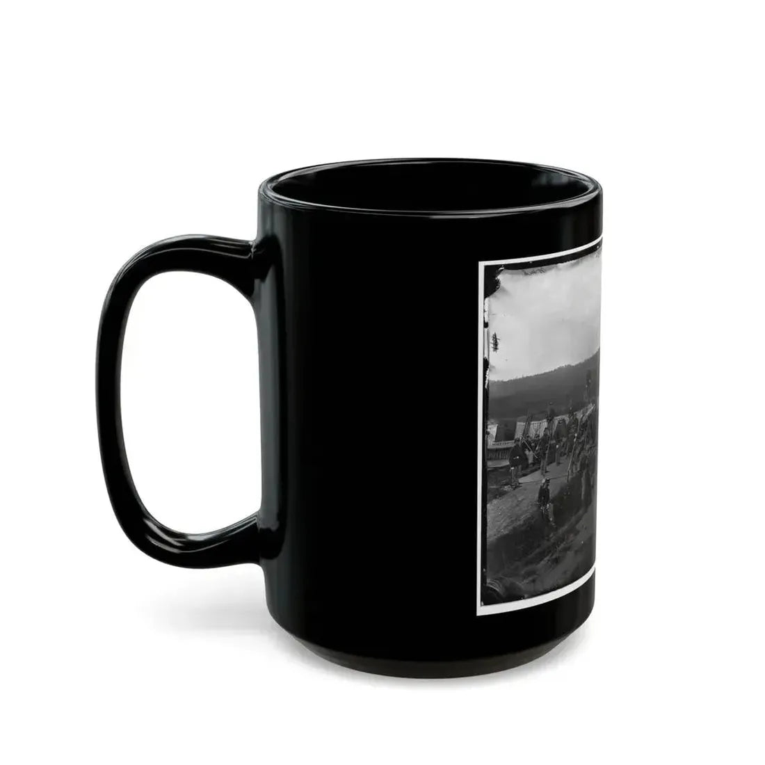 Arlington, Va. Company F, 2d New York Artillery At Fort C.F. Smith (U.S. Civil War) Black Coffee Mug - Go Mug Yourself