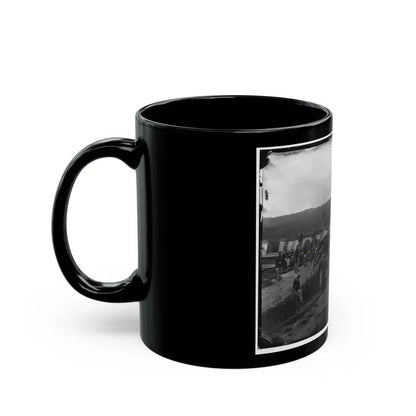 Arlington, Va. Company F, 2d New York Artillery At Fort C.F. Smith (U.S. Civil War) Black Coffee Mug - Go Mug Yourself