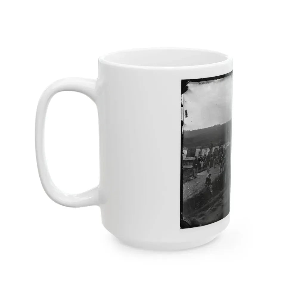 Arlington, Va. Company F, 2d New York Artillery At Fort C.F. Smith (U.S. Civil War) White Coffee Mug - Go Mug Yourself