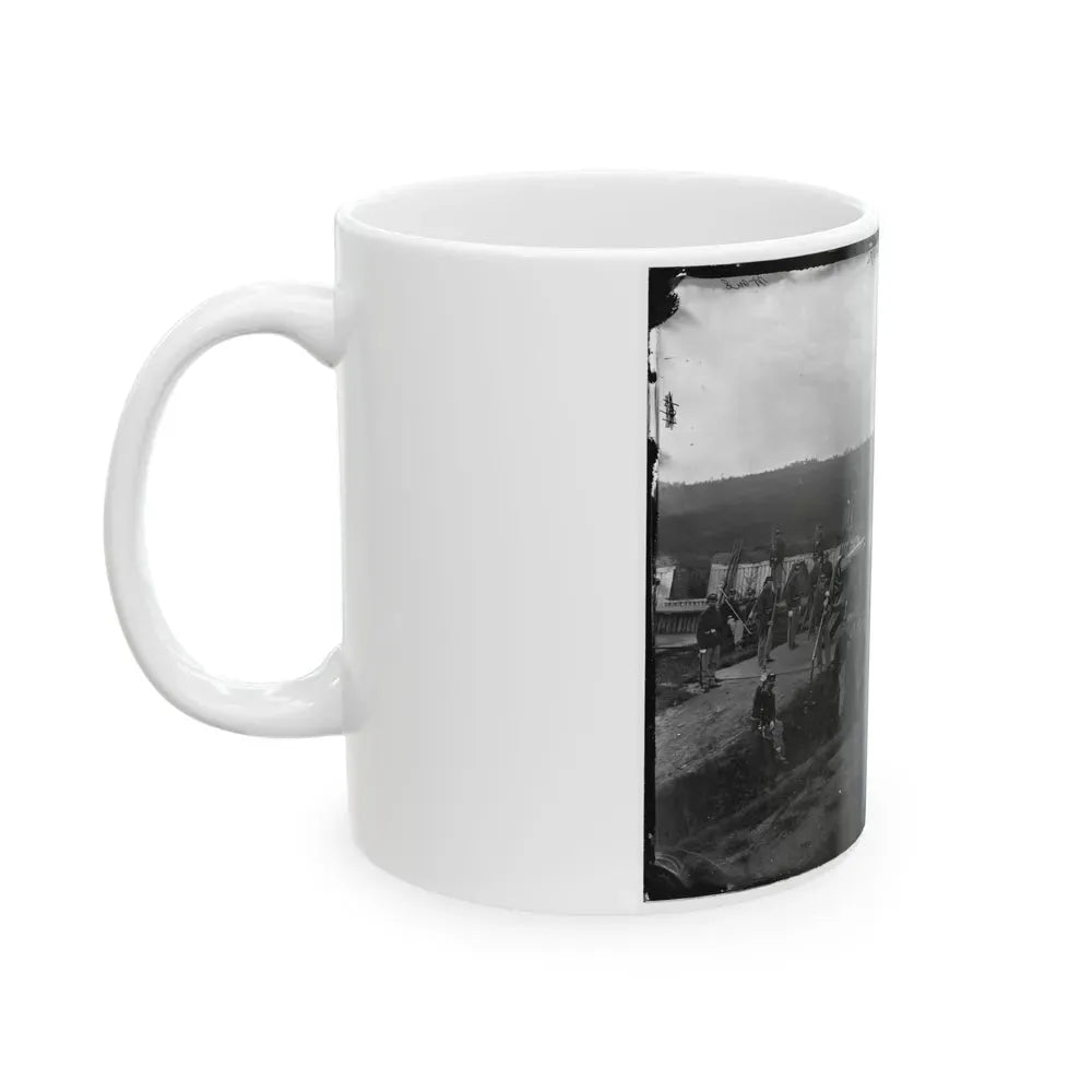 Arlington, Va. Company F, 2d New York Artillery At Fort C.F. Smith (U.S. Civil War) White Coffee Mug - Go Mug Yourself