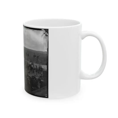 Arlington, Va. Company F, 2d New York Artillery At Fort C.F. Smith (U.S. Civil War) White Coffee Mug - Go Mug Yourself