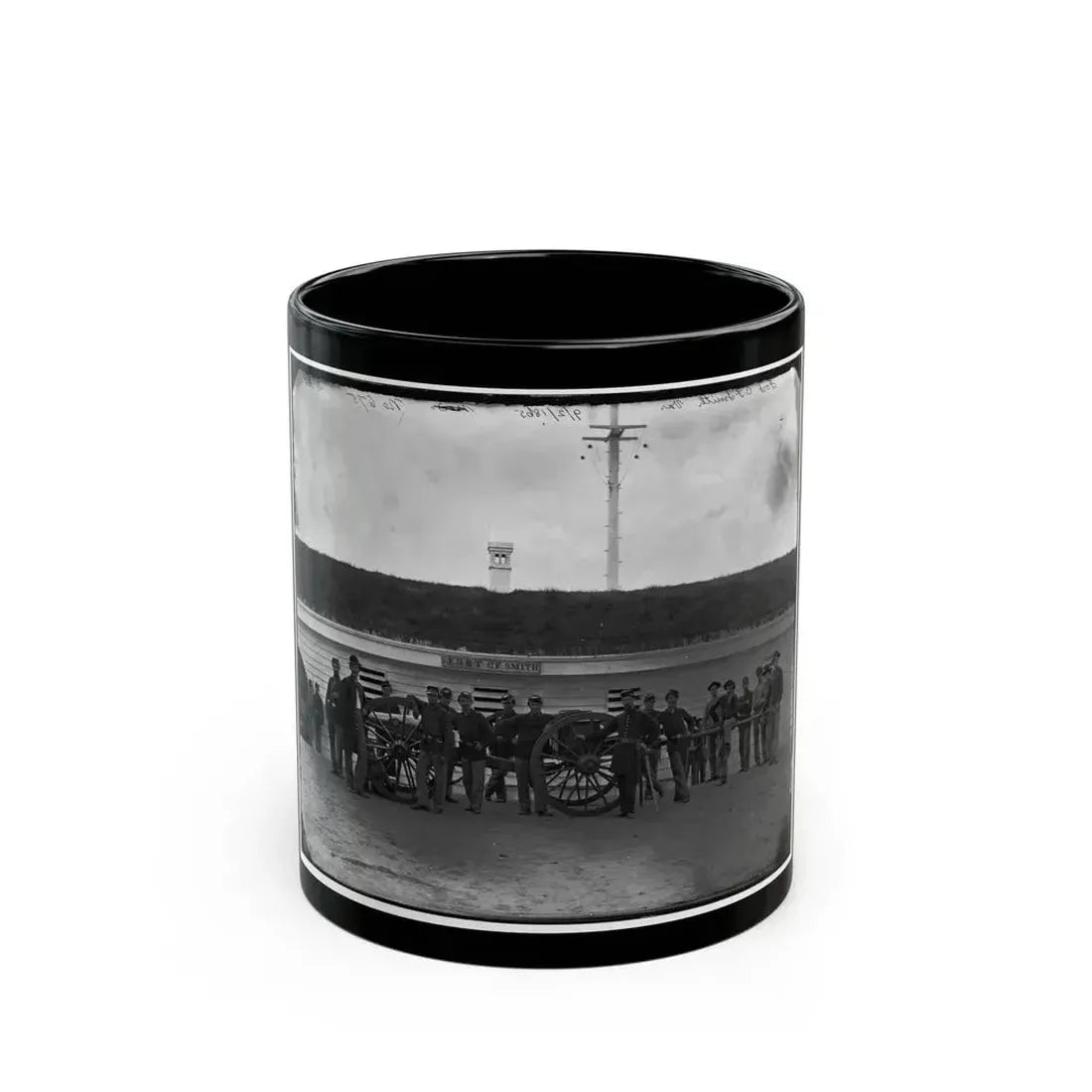 Arlington, Va. Gun Crew Of Company K, 2d New York Artillery, In Fort C.F. Smith (U.S. Civil War) Black Coffee Mug 11oz - Go Mug Yourself