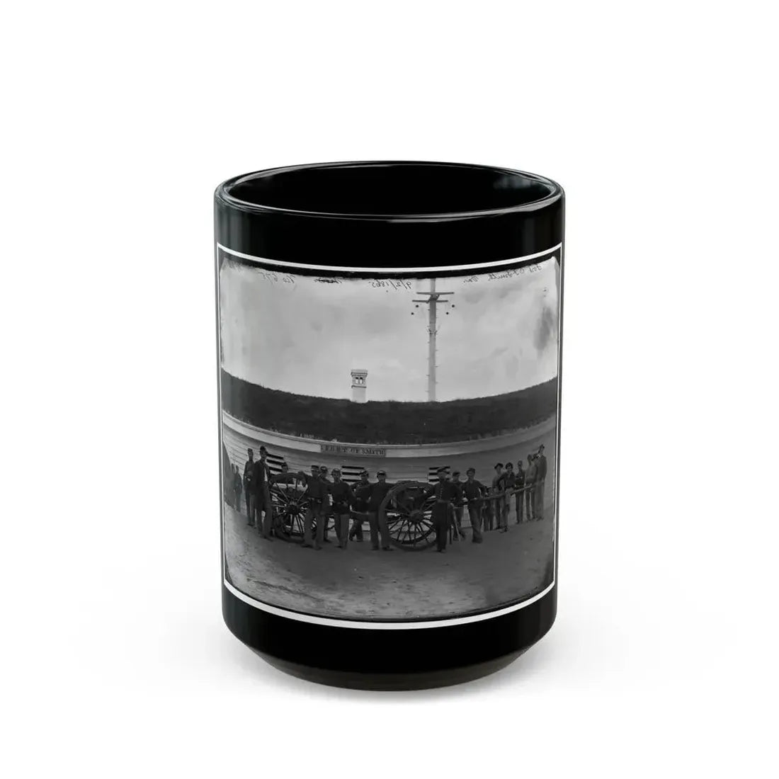 Arlington, Va. Gun Crew Of Company K, 2d New York Artillery, In Fort C.F. Smith (U.S. Civil War) Black Coffee Mug 15oz - Go Mug Yourself