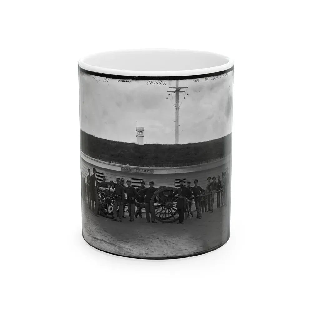Arlington, Va. Gun Crew Of Company K, 2d New York Artillery, In Fort C.F. Smith (U.S. Civil War) White Coffee Mug 11oz - Go Mug Yourself