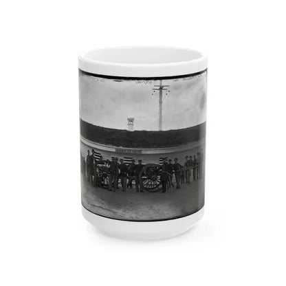 Arlington, Va. Gun Crew Of Company K, 2d New York Artillery, In Fort C.F. Smith (U.S. Civil War) White Coffee Mug 15oz - Go Mug Yourself