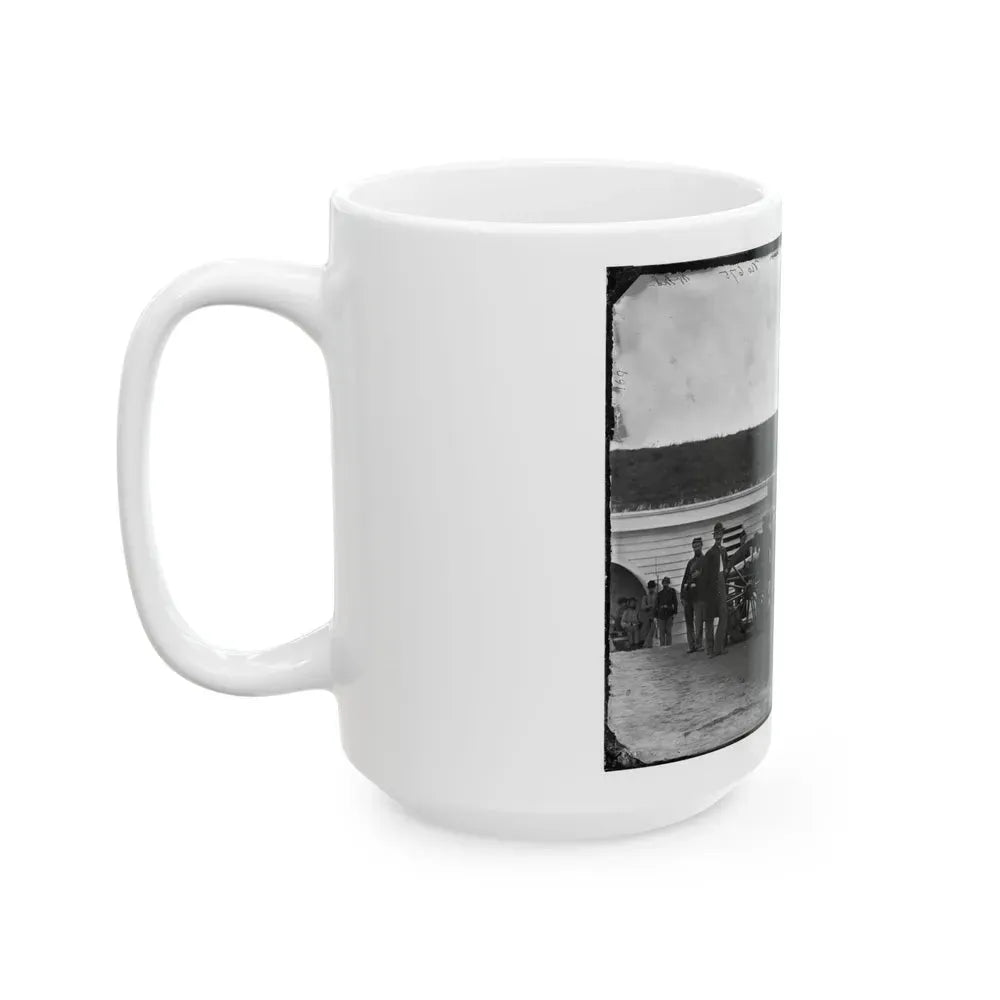 Arlington, Va. Gun Crew Of Company K, 2d New York Artillery, In Fort C.F. Smith (U.S. Civil War) White Coffee Mug - Go Mug Yourself