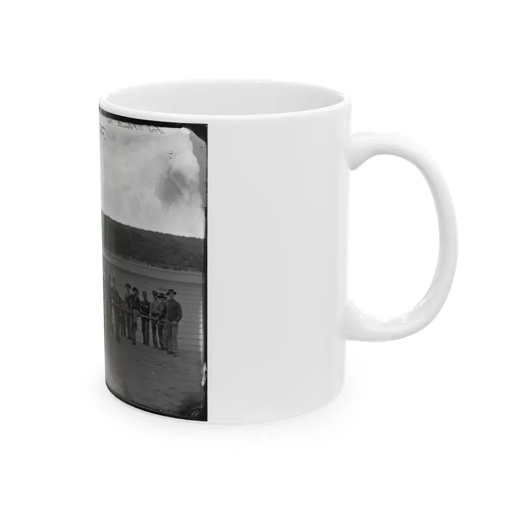 Arlington, Va. Gun Crew Of Company K, 2d New York Artillery, In Fort C.F. Smith (U.S. Civil War) White Coffee Mug - Go Mug Yourself