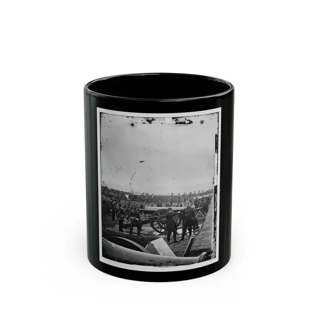 Arlington, Va. Guns And Gun-Crews Of Fort Richardson (U.S. Civil War) Black Coffee Mug 11oz - Go Mug Yourself