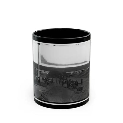Arlington, Va. Interior View Of Fort C.F. Smith, With Gun Crew Of Company L, 2d New York Artillery (U.S. Civil War) Black Coffee Mug 11oz - Go Mug Yourself
