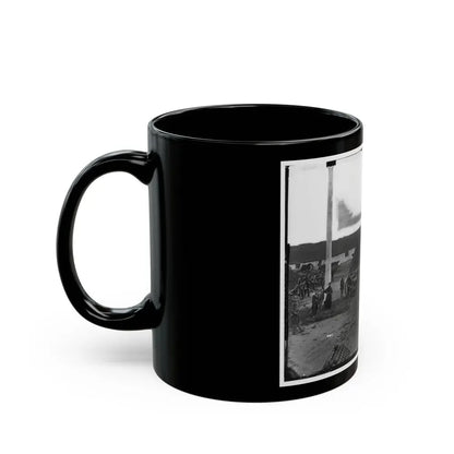 Arlington, Va. Interior View Of Fort C.F. Smith, With Gun Crew Of Company L, 2d New York Artillery (U.S. Civil War) Black Coffee Mug - Go Mug Yourself