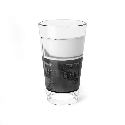 Arlington, Va. Interior View Of Fort C.F. Smith, With Gun Crew Of Company L, 2d New York Artillery (U.S. Civil War) Pint Glass 16oz 16oz - Go Mug Yourself